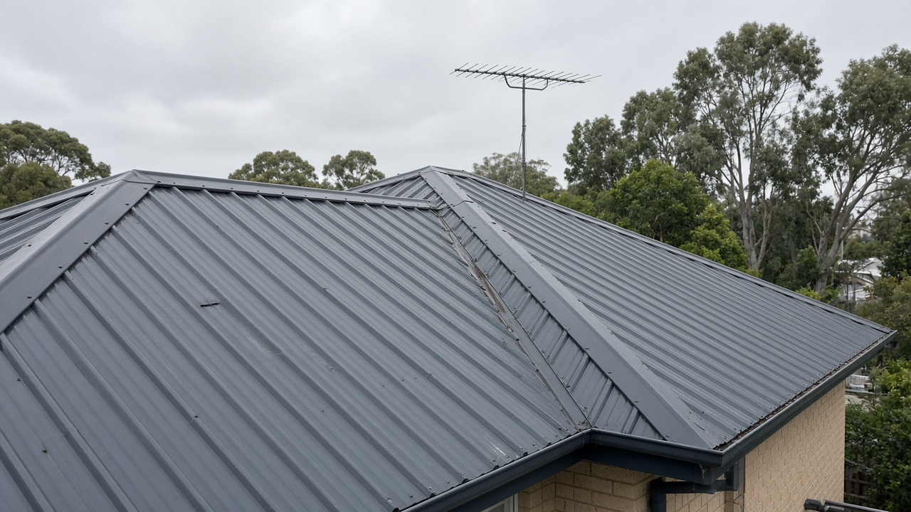 Washed Colorbond roof in Melbourne